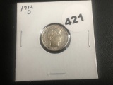 1912-D Barber Dime