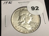 1952 Franklin half dollar AU