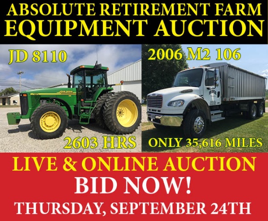 Absolute Retirement Farm Equipment Auction