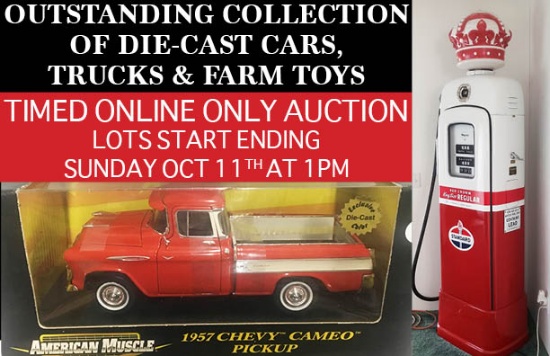 VINTAGE GAS PUMP & DIE-CAST TOY AUCTION