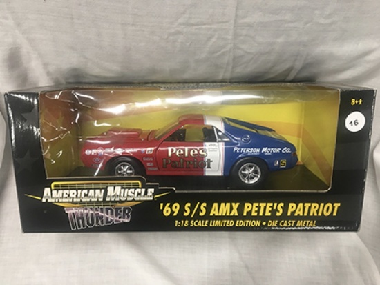 1969 S/S AMX Pete's Patriot, 1:18 scale, Limited Edition, American Muscle Thunder