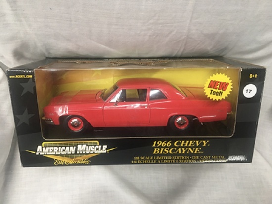 1966 Chevy Biscayne, 1:18 scale, American Muscle, New Tool