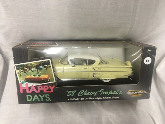 Happy Days, 1958 Chevy Impala, 1:18 scale, Ertl, American Muscle