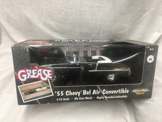 Grease 1955 Chevy Bel Air convertible, 1:18 scale, Ertl, American Muscle