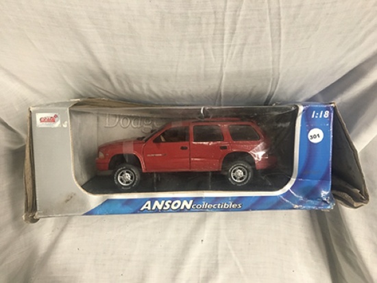 Dodge Durango, 1:18 scale, Anson, water damage to box
