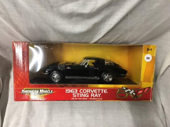 1963 Corvette Stingray, 1:18 scale, Ertl, American Muscle, 50th Anniversary Collection