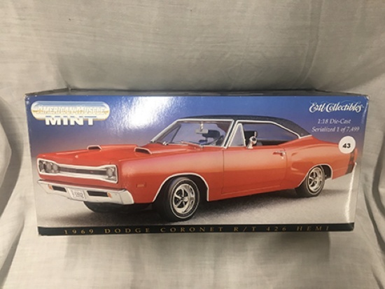 Dodge Coronet R/T 426 Hemi, 1:18 scale, American Muscle Mint, 1 of 7,499