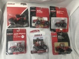 Lot of 6 Case IH Tractors, 1: 64 scale