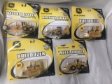 Lot of 5 JD Construction Equipment, 1:64 scale