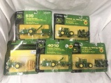 Lot of 5 JD Tractor & Equipment sets, 1:64 scale