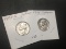 1953 D & 1957 D Jefferson nickel UNC