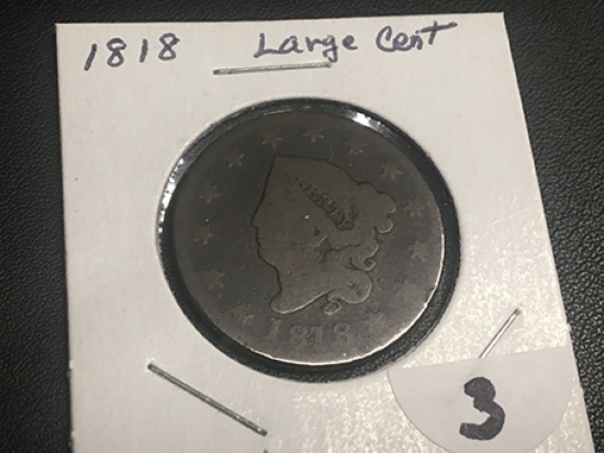 1818 Matron Head Large Cent