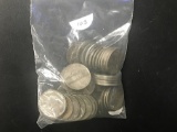 Bag of 50 Jefferson war nickels