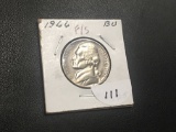 1966  Jefferson nickel Full Steps UNC