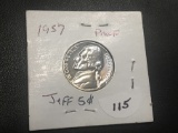 1957 Jefferson nickel Proof