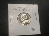 1958 Jefferson nickel Proof