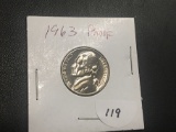 1963 Jefferson nickel Proof
