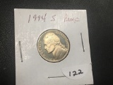 1994 S Jefferson nickel Proof