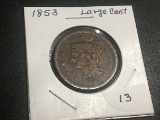 1853 Braided Hair Large Cent