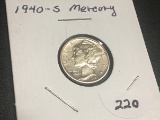 1940 S  Mercury Dime BU