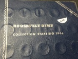 1946 - 1964 D Roosevelt Dime album many BU