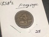 1858 Flying Eagle cent SM LETTER