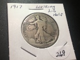 1917 Walking Liberty Half dollar