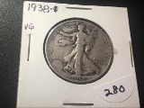 1938 Walking Liberty Half dollar