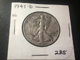 1941 D Walking Liberty Half dollar