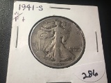1941 S Walking Liberty Half dollar