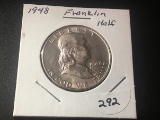 1948 Franklin Half dollar AU