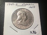 1949 S Franklin Half dollar AU