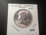 1952 D Franklin Half dollar BU