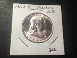 1953 D Franklin Half dollar BU