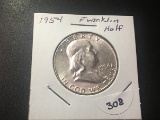 1954 Franklin Half dollar BU