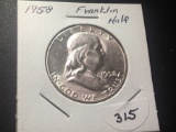 1958 Franklin Half dollar BU