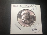 1963 D Franklin Half dollar BU