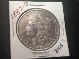 1882 O Morgan Dollar AU