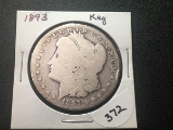 1893 Morgan Dollar KEY