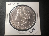 1897 S Morgan Dollar AU