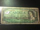 Canada One Dollar Note 1954 Fair