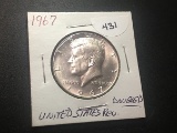 1967 Kennedy Half 40% SILVER Doubling on Rev United States