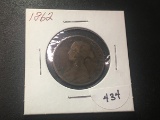 1862 British large Cent