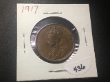 1917 Canadian Cent AU