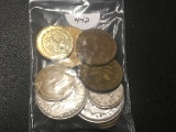 Bag of foreign coins 10pcs