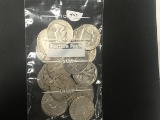 (20) Franklin/Walker half dollars $10 face 90% silver
