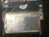 (1) 10 troy oz silver bar