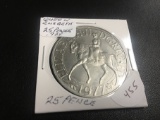 1977 Queen Elizabeth 25 Pence 0.925 Silver 28.28 gr