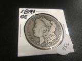 1891 CC Morgan Dollar