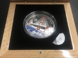 2013 Golden Gate Bridge $5 Coin .925 Proof 20 grams